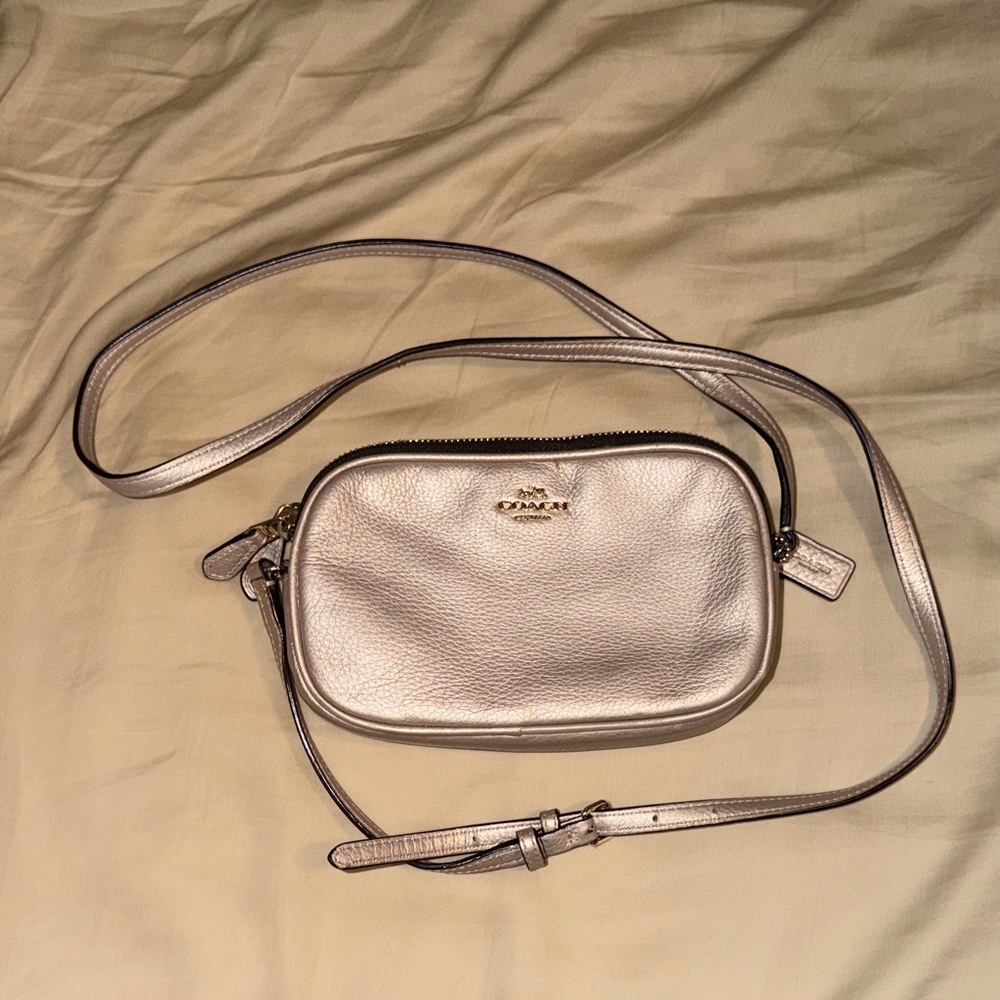 Coach Metallic Pink Crossbody Bag